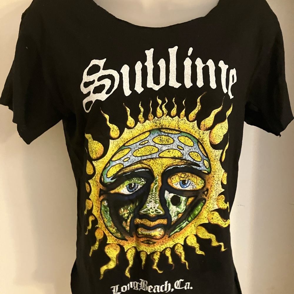 Rock n roll womens t-shirt.  Distressed designed